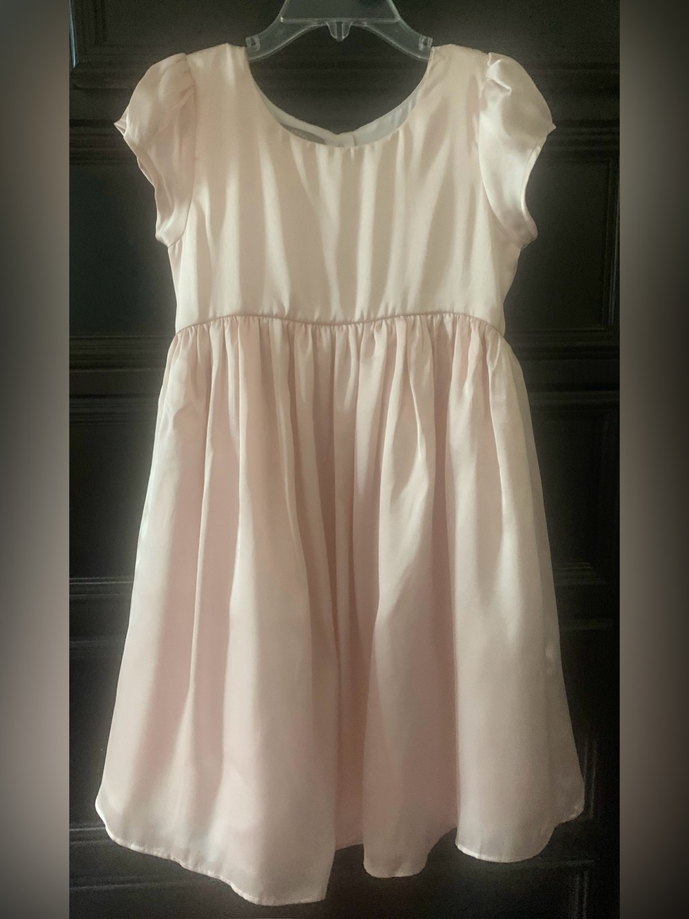 Pastourelle Light Pink Cap-Sleeve Party Dress